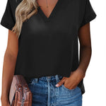 Zeagoo Women's Blouses Elegant Chiffon T-Shirt (DE Only)