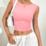 Zeagoo Going Out Tops Slim Fit Sleeveless Crop Tank Tops