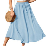 Zeagoo Skirt Long Elegant Skirts High Waist Maxi Skirt (DE Only)