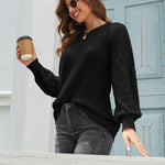 Zeagoo Women's Elegant Knitted Jumper Crew Neck Sweater (DE Only)