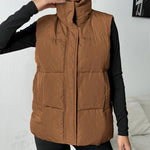 Zeagoo Women Puffer Vest Winter Warm Zip Up Padded Outerwear