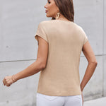 Zeagoo Sleeveless Cape Sleeve Knit Ribbed Tank Tops