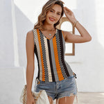Zeagoo Tank Tops V Neck Casual Side Ruched Drawstring Shirts
