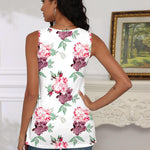 Zeagoo Tank Tops Square Neck Loose Fit Side Split Flowy Shirts