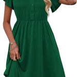 Zeagoo Summer Dress Women's Short Sleeve Dresses (DE Only)