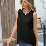Zeagoo Sweater Vest Women Crew Neck Sleeveless Tank Tops