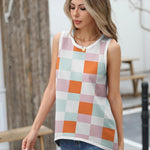 Zeagoo Sweater Vest Women Crew Neck Sleeveless Tank Tops