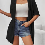Zeagoo Short Sleeve Crochet Kimonos Open Front Cover Ups
