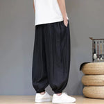 Breathable Loose-Fit Ice Silk Wide-Leg Pants