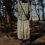 Japanese Loose-fitting Retro Casual Cropped Lantern Pants
