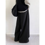 Retro-style Straight-leg Casual Pants