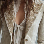 Guinevere | Embroidered Tailored Blazer