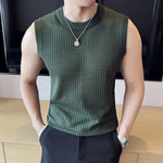 Mesh Hollow Ice Silk Vest