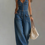 Sofia | Rilassato Denim Jumpsuit