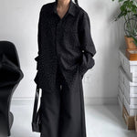 Heavy Diamond Craft Loose Casual Shirt
