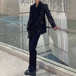 Sequined Loose Casual Suit Jacket