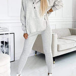 Casual and Comfortable Three-piece Sweatshirt Set