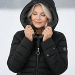 Women's Quilted Fleece Lined Winter Jacket