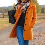 Aurora | Classic Wool Coat with Matching Scarf Gift