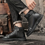 Men’s Leather-Look Fleece-Lined Chukka Boots