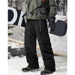 Winter White Duck Down Softshell Waterproof Warm Ski Pants