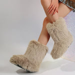 Women's Fluffy Mid-Calf Winter Boots