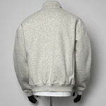 Two-way Zipper Oversized Stand Collar Bomber Jacket