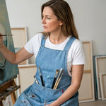 Cross-Back Denim Work Apron