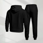 KZZ Men's casual sports long-sleeved hooded jacket and trousers
