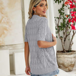 Zeagoo Short Sleeve Crochet Cardigan