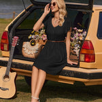 Zeagoo Summer Dress Women's Short Sleeve Dresses (DE Only)