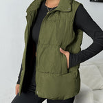 Zeagoo Women Puffer Vest Winter Warm Zip Up Padded Outerwear