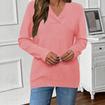 Zeagoo Sweaters for Women Long Sleeve Shirts V Neck Knit Pullover