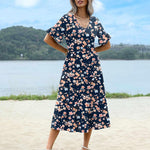 Zeagoo Summer Dresses Midi Tiered Casual Dress
