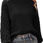 Zeagoo Women's Elegant Knitted Jumper Crew Neck Sweater (DE Only)