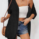 Zeagoo Short Sleeve Crochet Kimonos Open Front Cover Ups