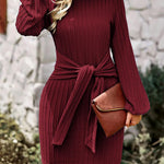 Zeagoo Women's Casual Knit Dress Long Sleeve Bodycon Dress