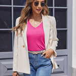 Zeagoo Shirts Casual Short Sleeve Tees Dressy Casual Patel Blouses