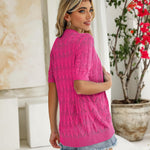 Zeagoo Short Sleeve Crochet Cardigan