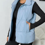 Zeagoo Women Puffer Vest Winter Warm Zip Up Padded Outerwear