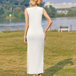 Zeagoo Maxi Dresses Summer Dress Sleeveless Beach Dress (DE Only)