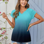Zeagoo Short Sleeve Shirts Loose Fit V Neck T Shirts