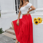 Zeagoo Rock Damen Elegant Hohe Taille Skirt (DE Only)