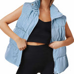 Zeagoo Women Puffer Vest Winter Warm Zip Up Padded Outerwear