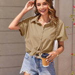 Zeagoo Women's Blouse Short Sleeve Shirts (DE Only)