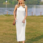 Zeagoo Maxi Dresses Summer Dress Sleeveless Beach Dress (DE Only)