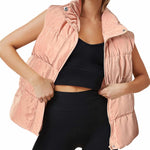 Zeagoo Women Puffer Vest Winter Warm Zip Up Padded Outerwear