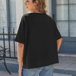 Zeagoo Women Short Sleeve T Shirts Round Neck Oversized Tee