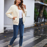 Zeagoo Sherpa Fleece Jacket Faux Fuzzy Casual Zip Up Coat
