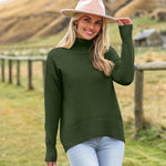 Zeagoo Pullover Women's Turtleneck Elegant Long Sleeve Jumper